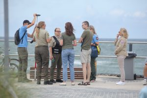 Patikrinimas festivalio „Ant bangos“  teritorijoje Nidoje /  Kas vyksta Neringoje nuotr.