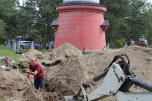 Archeologiniai kasinėjimai ties Nidos švyturiu / Organizatorių nuotr.