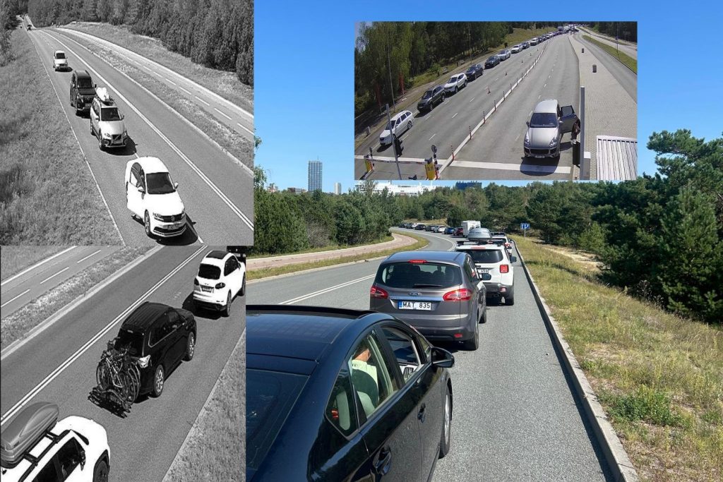 Situacija prie naujosios perkėlos / Skaitytojų ir eismo stebėjimo sistemos nuotr.