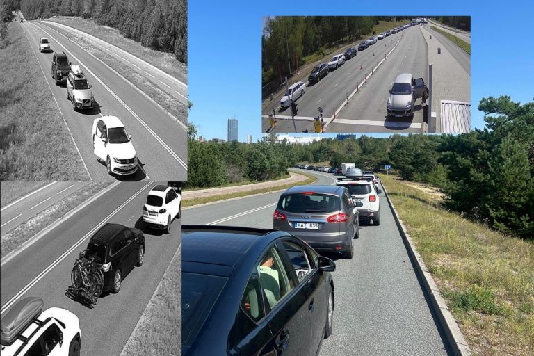 Situacija prie naujosios perkėlos / Skaitytojų ir eismo stebėjimo sistemos nuotr.