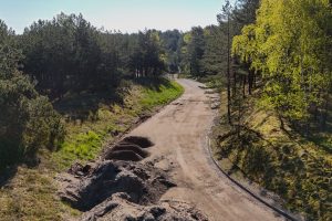 Ruošiama parkavimo aikštelė Kuršių gatvėje Nidoje / Kas vyksta nuotr.