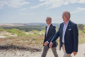 Lietuvos ir Lenkijos prezidentų vizitas Neringoje / R. Dačkaus, Lietuvos Respublikos Prezidento kanceliarijos nuotr.